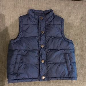 Navy blue puffer vest 24months